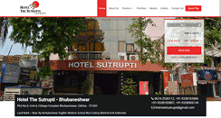 Desktop Screenshot of hotelthesutrupti.com